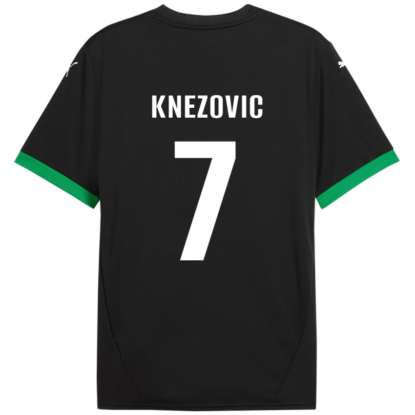 Criança Camisola Borna Knezovic #7 Preto Verde Escuro Principal 2024/25 Camisa Brasil