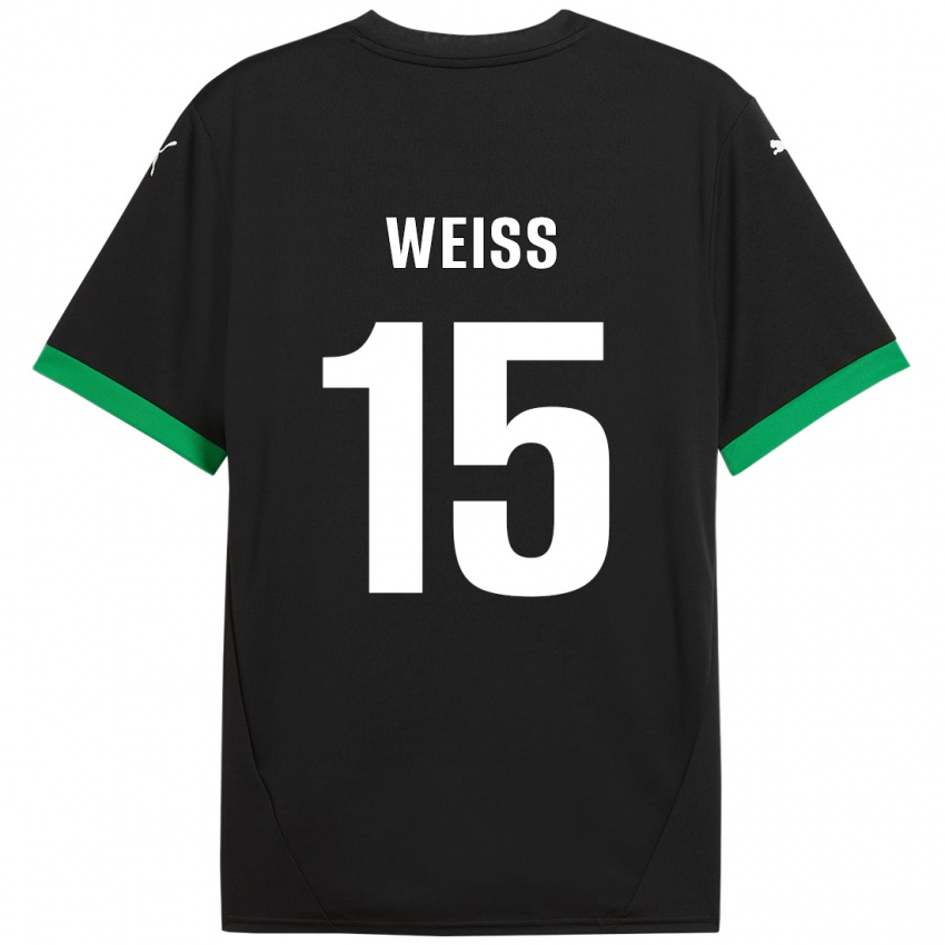 Criança Camisola David Weiss #15 Preto Verde Escuro Principal 2024/25 Camisa Brasil