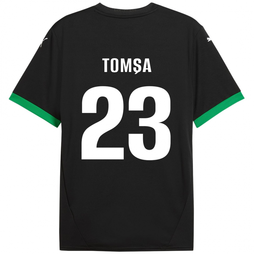 Criança Camisola Troy Tomșa #23 Preto Verde Escuro Principal 2024/25 Camisa Brasil