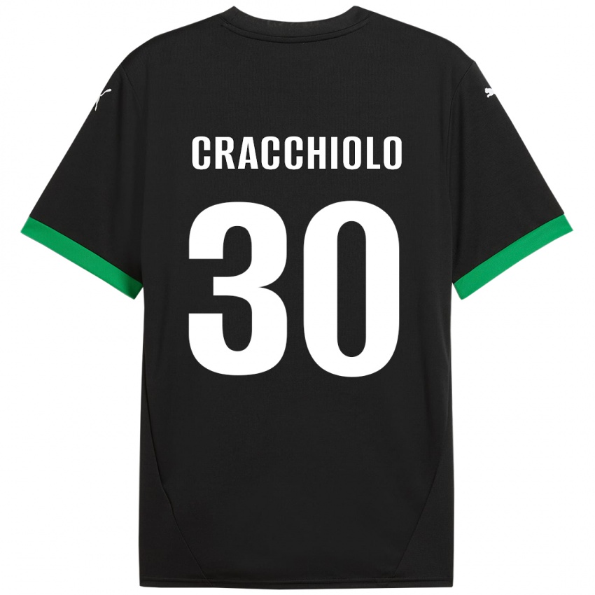 Criança Camisola Leonardo Cracchiolo #30 Preto Verde Escuro Principal 2024/25 Camisa Brasil