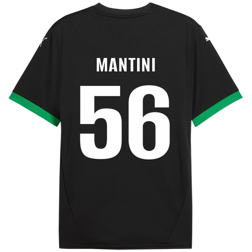 Criança Camisola Raffaele Mantini #56 Preto Verde Escuro Principal 2024/25 Camisa Brasil