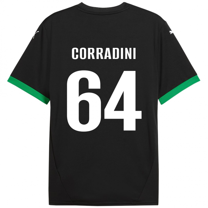 Criança Camisola Francesco Corradini #64 Preto Verde Escuro Principal 2024/25 Camisa Brasil