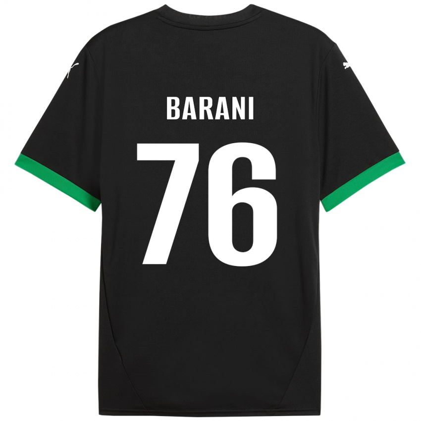 Criança Camisola Luca Barani #76 Preto Verde Escuro Principal 2024/25 Camisa Brasil