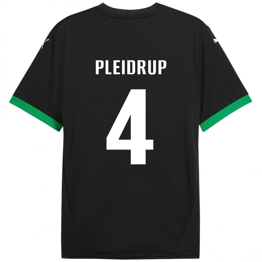 Criança Camisola Caroline Pleidrup #4 Preto Verde Escuro Principal 2024/25 Camisa Brasil