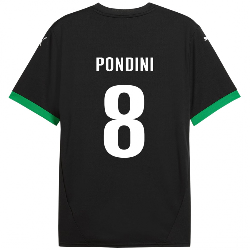 Criança Camisola Giada Pondini #8 Preto Verde Escuro Principal 2024/25 Camisa Brasil