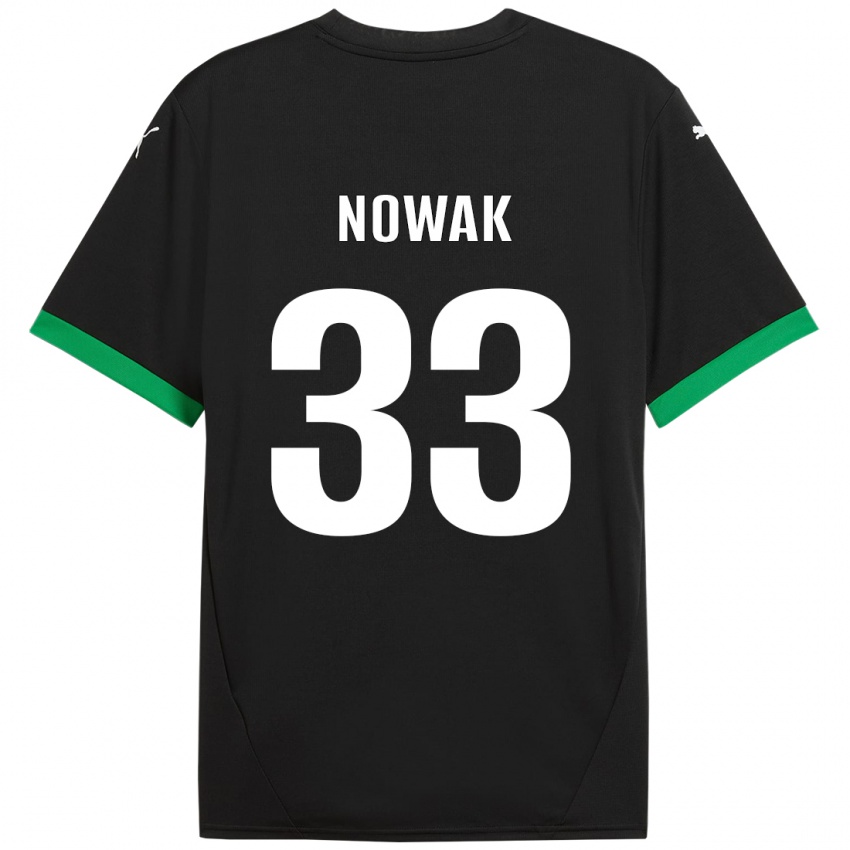 Criança Camisola Julie Nowak #33 Preto Verde Escuro Principal 2024/25 Camisa Brasil