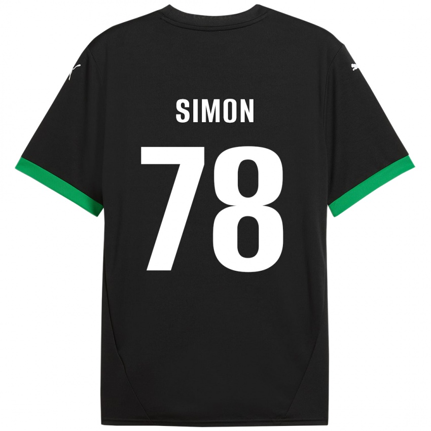 Criança Camisola Bénédicte Simon #78 Preto Verde Escuro Principal 2024/25 Camisa Brasil