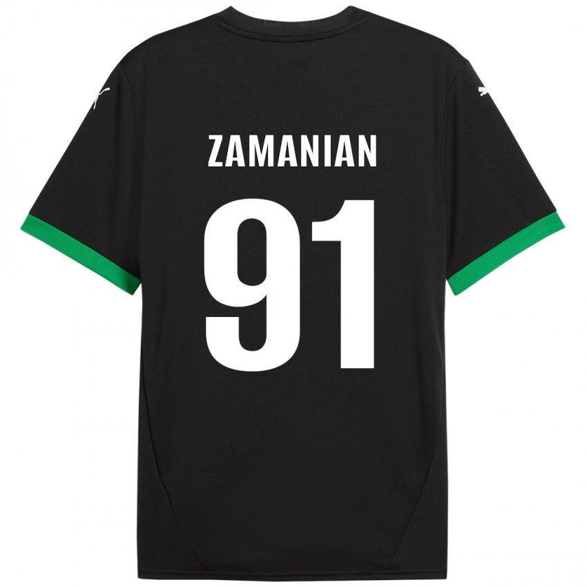 Criança Camisola Annahita Zamanian #91 Preto Verde Escuro Principal 2024/25 Camisa Brasil