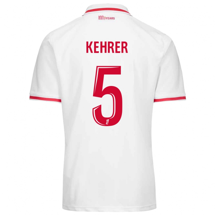 Criança Camisola Thilo Kehrer #5 Vermelho Branco Principal 2024/25 Camisa Brasil