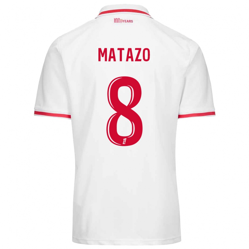 Criança Camisola Eliot Matazo #8 Vermelho Branco Principal 2024/25 Camisa Brasil