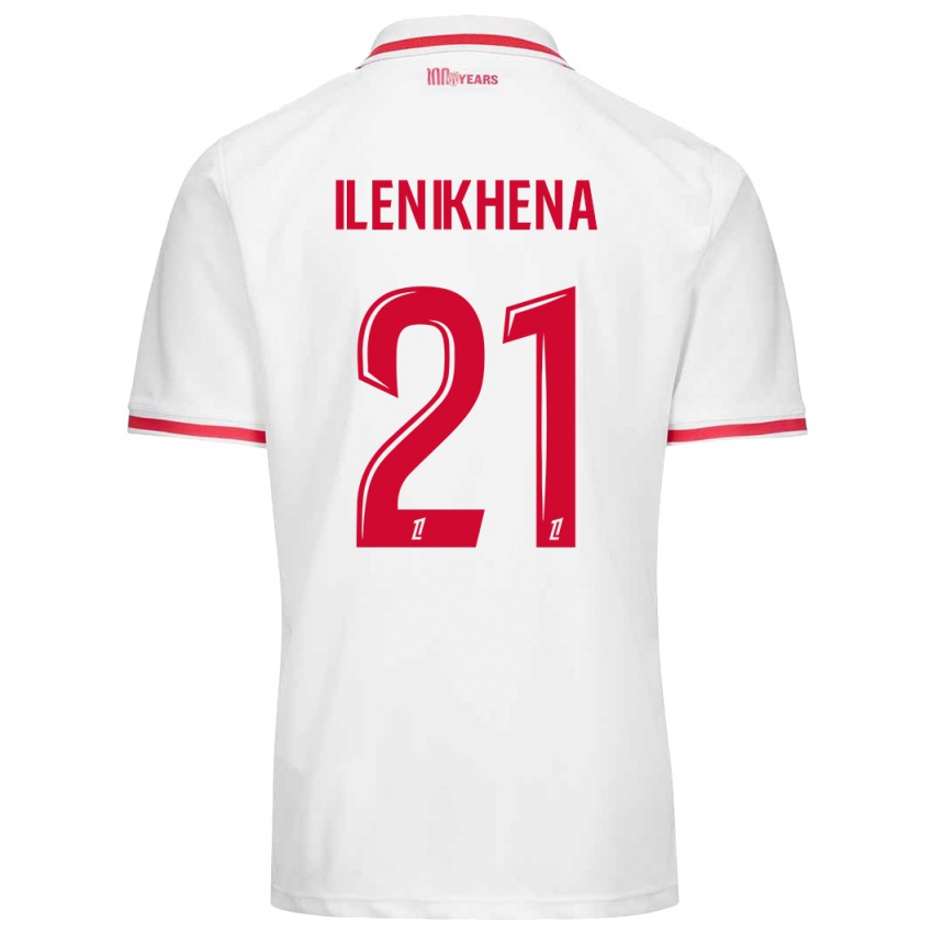 Criança Camisola George Ilenikhena #21 Vermelho Branco Principal 2024/25 Camisa Brasil