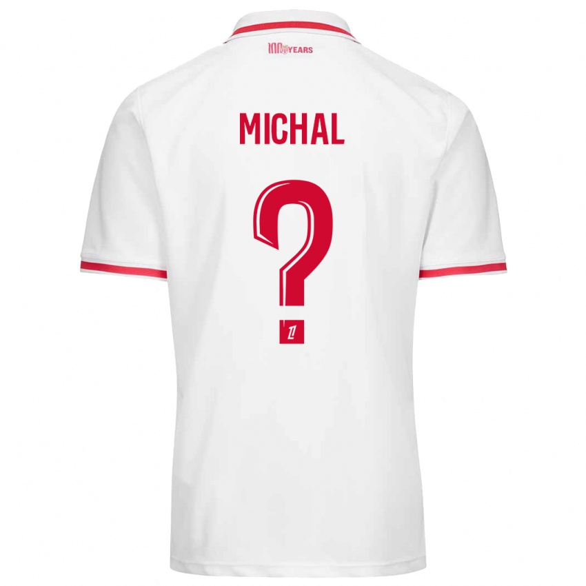 Criança Camisola Lucas Michal #0 Vermelho Branco Principal 2024/25 Camisa Brasil