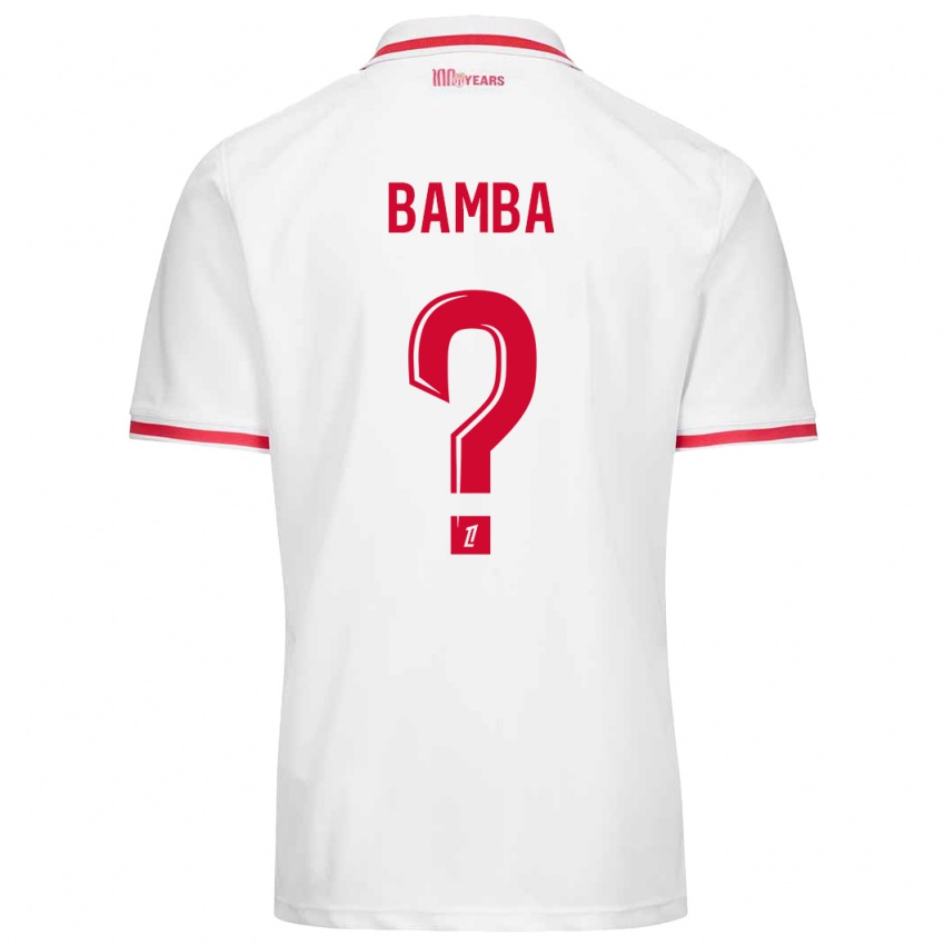 Criança Camisola Aladji Bamba #0 Vermelho Branco Principal 2024/25 Camisa Brasil