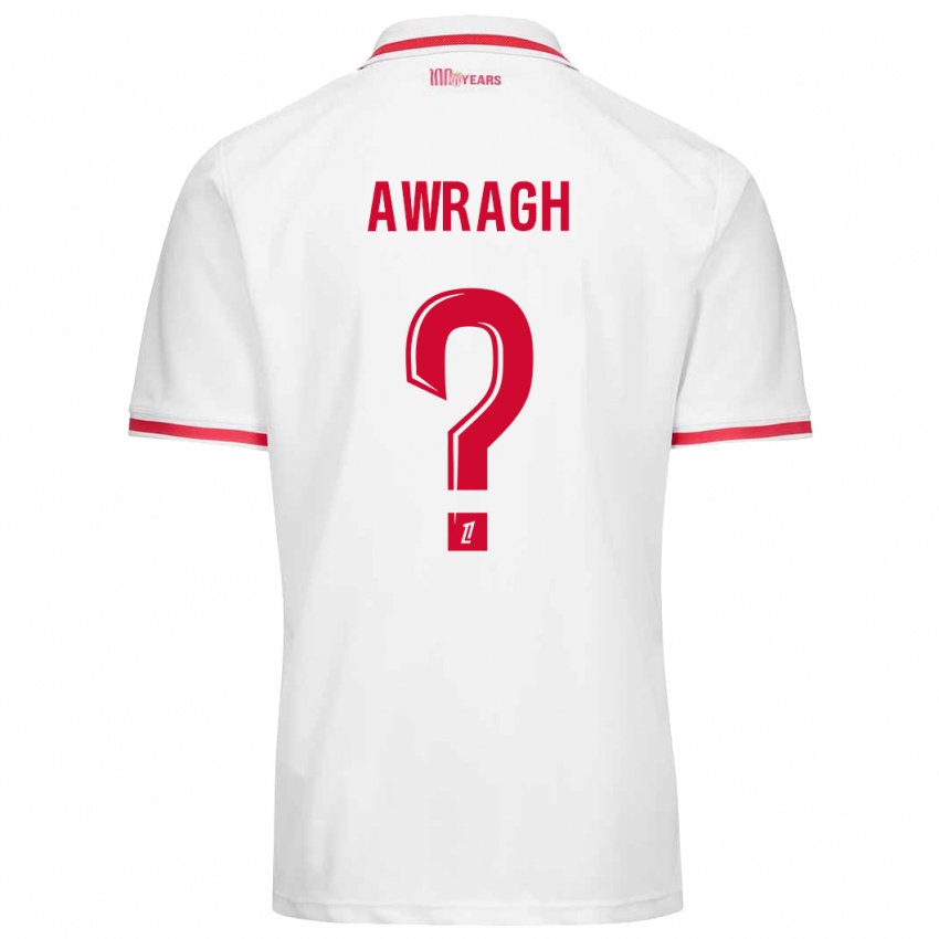 Criança Camisola Soufian Awragh #0 Vermelho Branco Principal 2024/25 Camisa Brasil