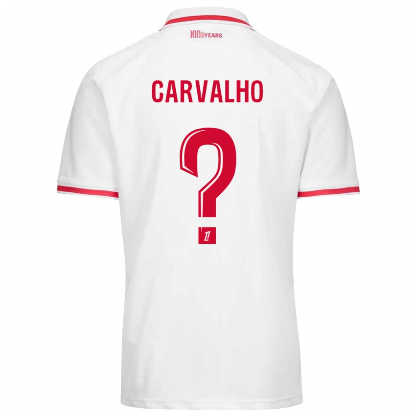 Criança Camisola Lorenzo Carvalho #0 Vermelho Branco Principal 2024/25 Camisa Brasil