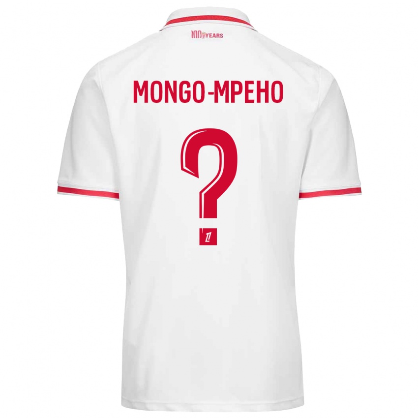 Criança Camisola Djordan Mongo-Mpeho #0 Vermelho Branco Principal 2024/25 Camisa Brasil