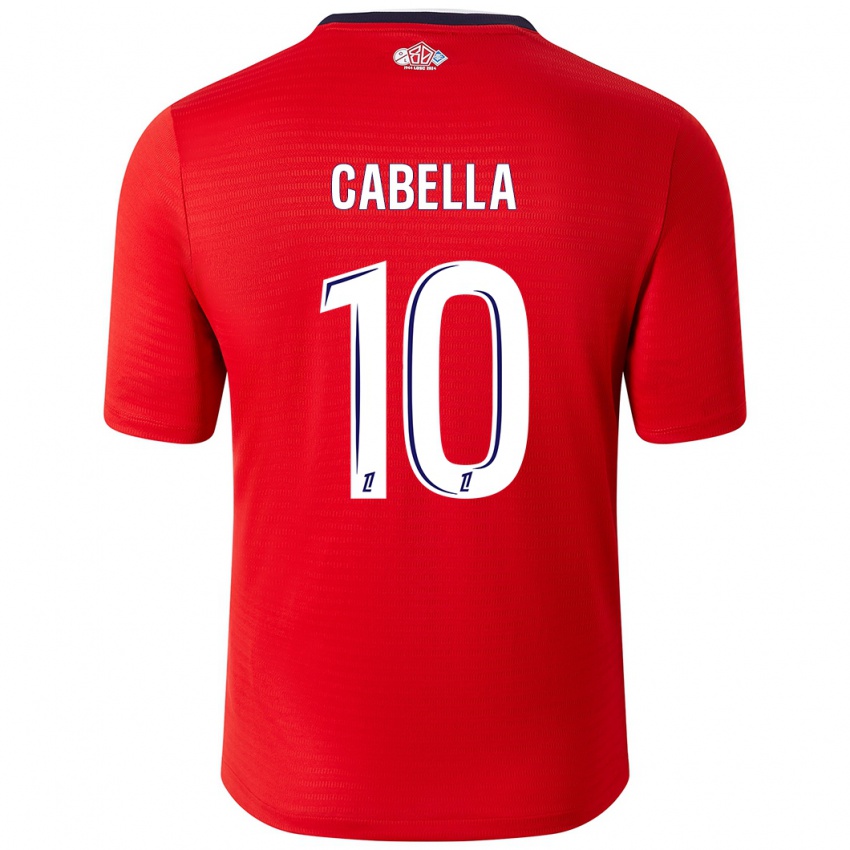 Criança Camisola Rémy Cabella #10 Branco Vermelho Principal 2024/25 Camisa Brasil