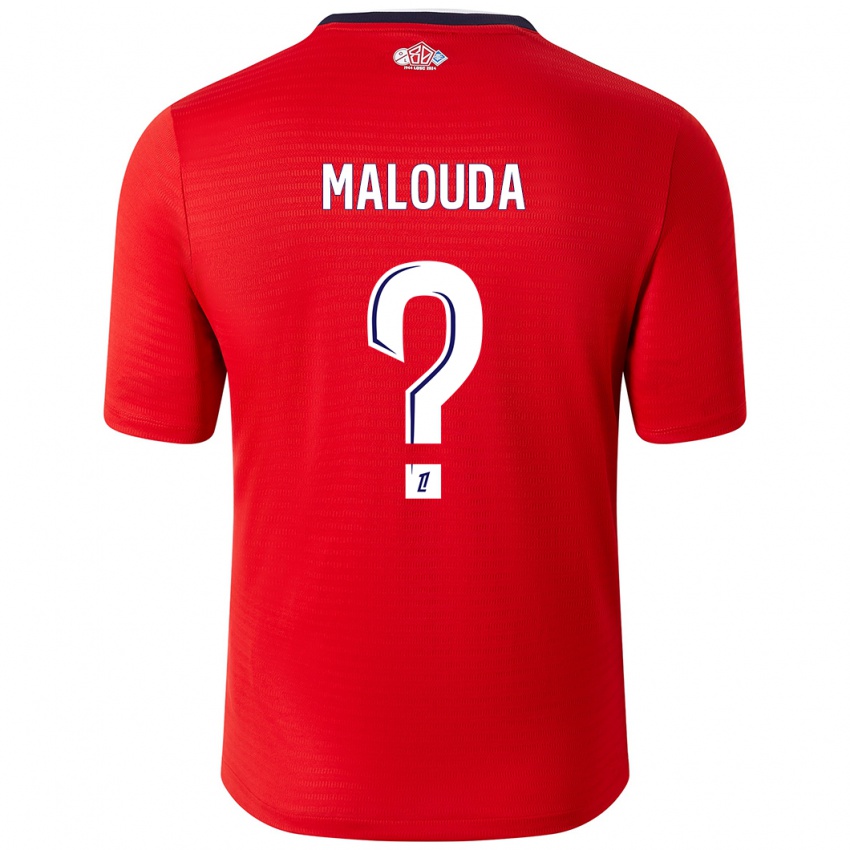 Criança Camisola Aaron Malouda #0 Branco Vermelho Principal 2024/25 Camisa Brasil