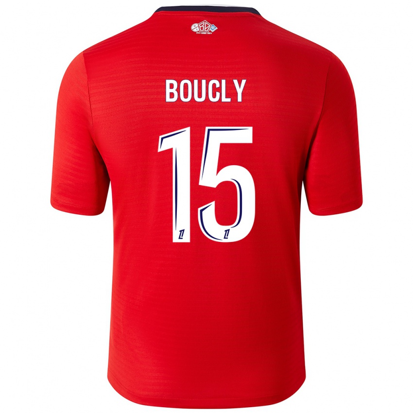 Criança Camisola Maite Boucly #15 Branco Vermelho Principal 2024/25 Camisa Brasil