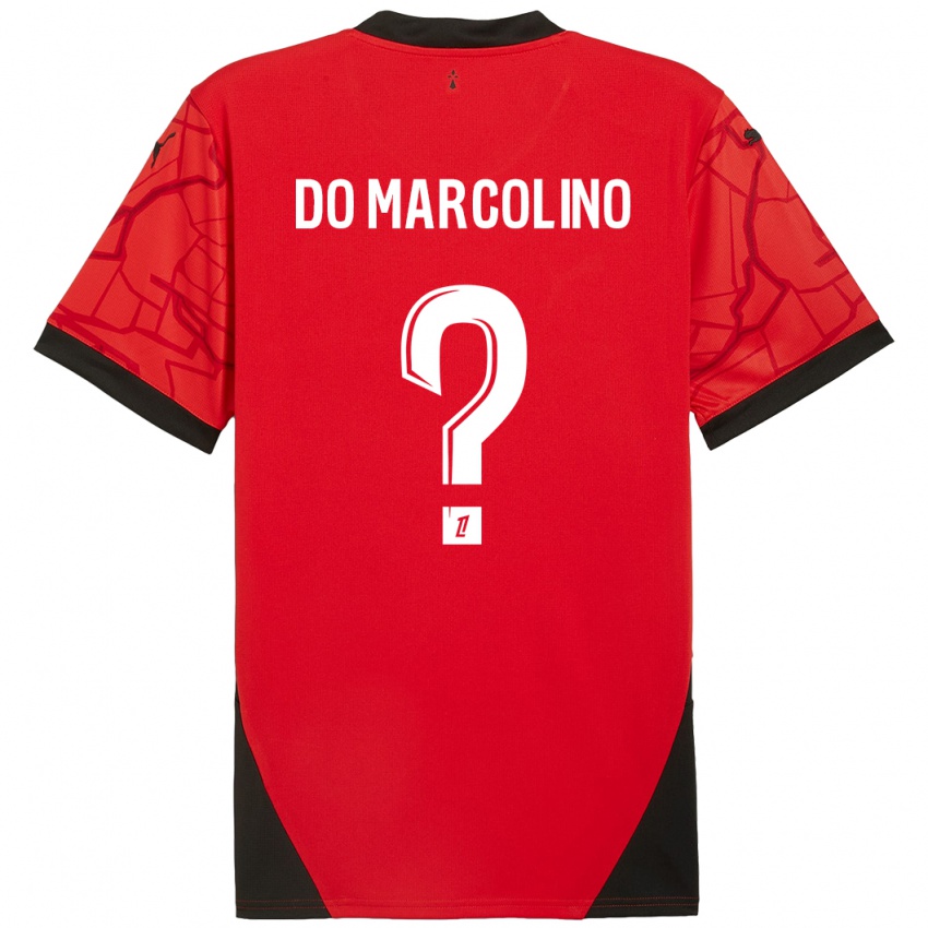 Criança Camisola Arsène Do Marcolino #0 Vermelho Preto Principal 2024/25 Camisa Brasil