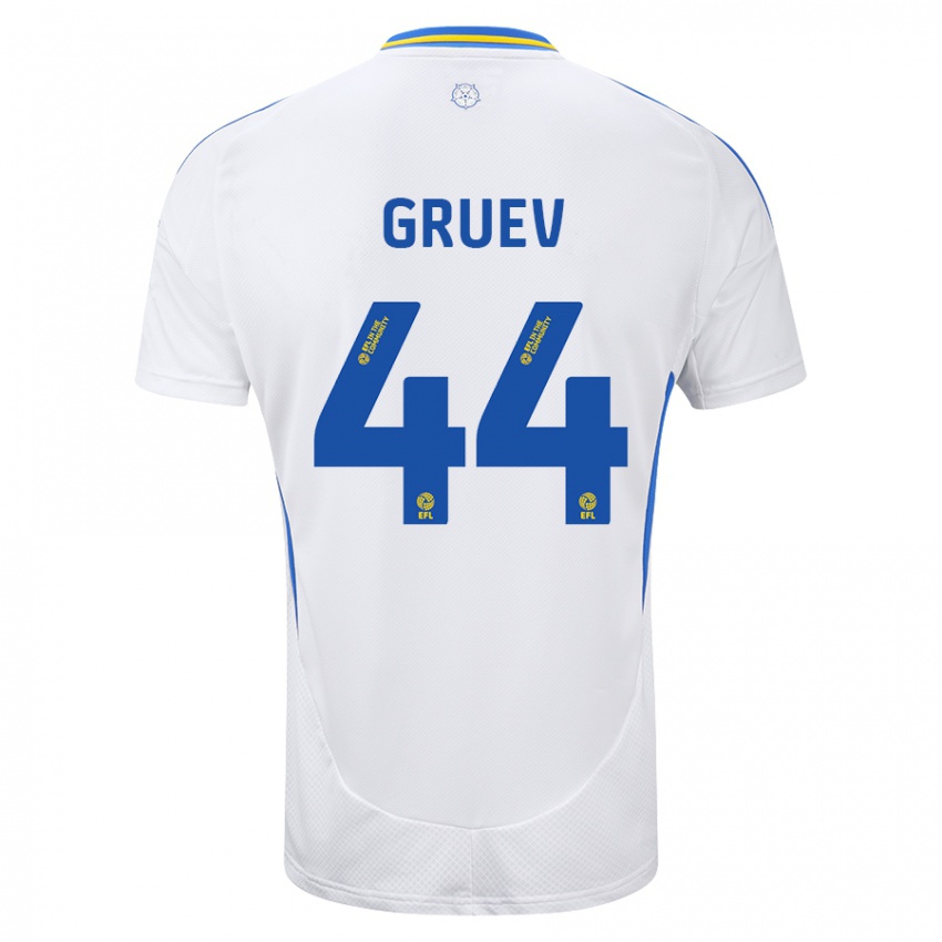 Criança Camisola Ilia Gruev #44 Azul Branco Principal 2024/25 Camisa Brasil