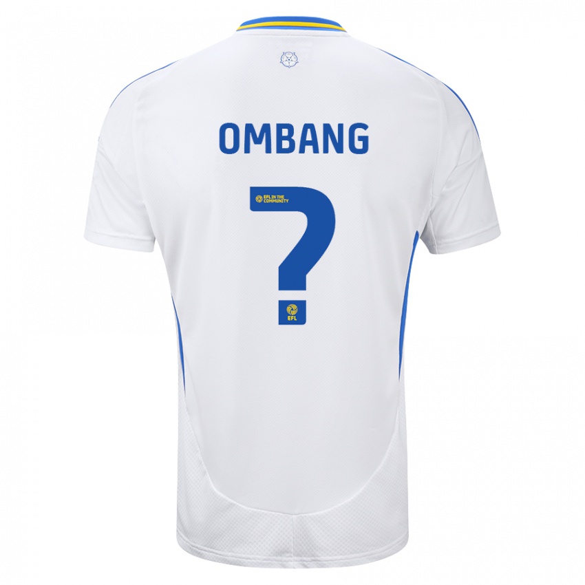 Criança Camisola Darryl Ombang #0 Azul Branco Principal 2024/25 Camisa Brasil