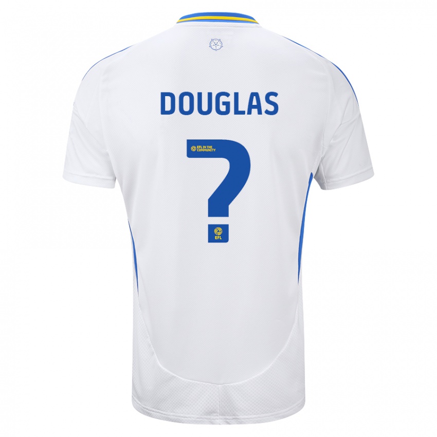 Criança Camisola Connor Douglas #0 Azul Branco Principal 2024/25 Camisa Brasil