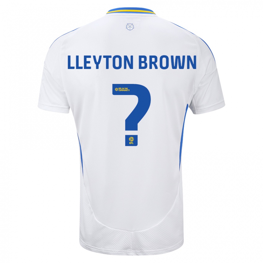 Criança Camisola Lleyton Brown #0 Azul Branco Principal 2024/25 Camisa Brasil