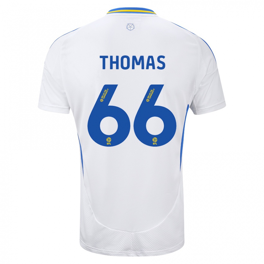 Criança Camisola Luca Thomas #66 Azul Branco Principal 2024/25 Camisa Brasil