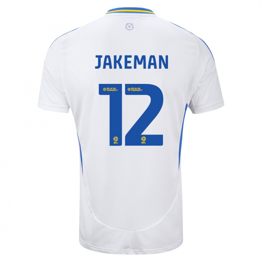 Criança Camisola Harriet Jakeman #12 Azul Branco Principal 2024/25 Camisa Brasil