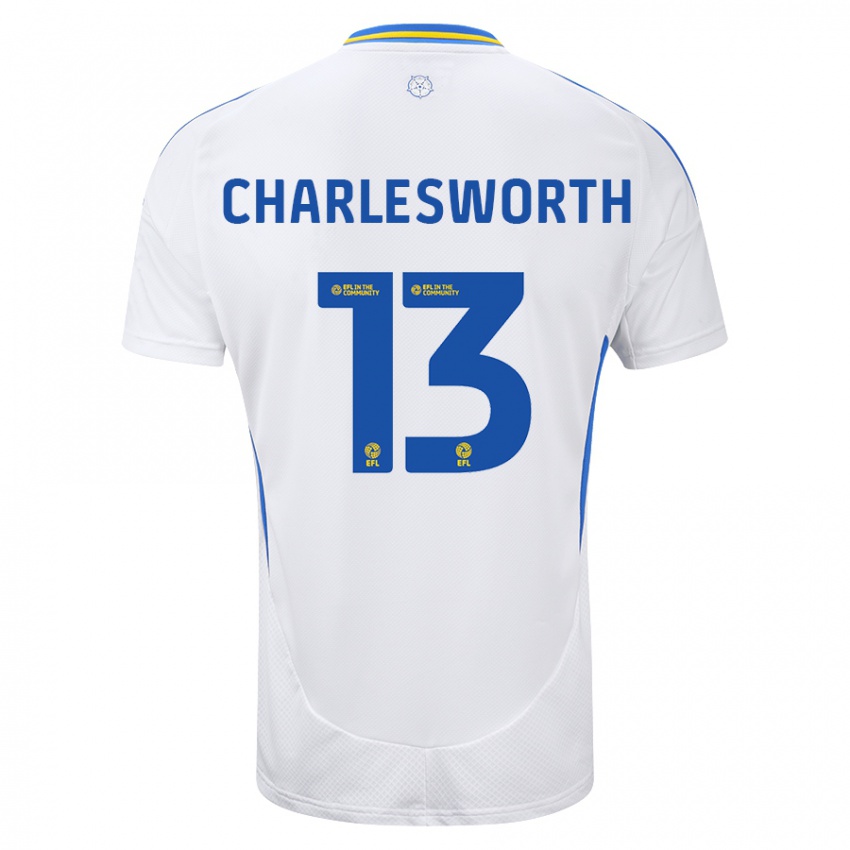 Criança Camisola Millie Robshaw-Charlesworth #13 Azul Branco Principal 2024/25 Camisa Brasil