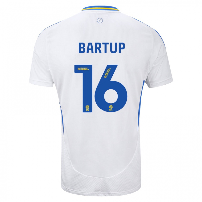 Criança Camisola Laura Bartup #16 Azul Branco Principal 2024/25 Camisa Brasil