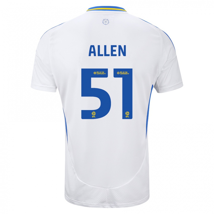 Criança Camisola Charlie Allen #51 Azul Branco Principal 2024/25 Camisa Brasil