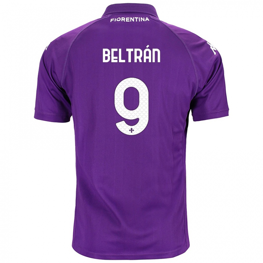 Criança Camisola Lucas Beltrán #9 Roxo Principal 2024/25 Camisa Brasil