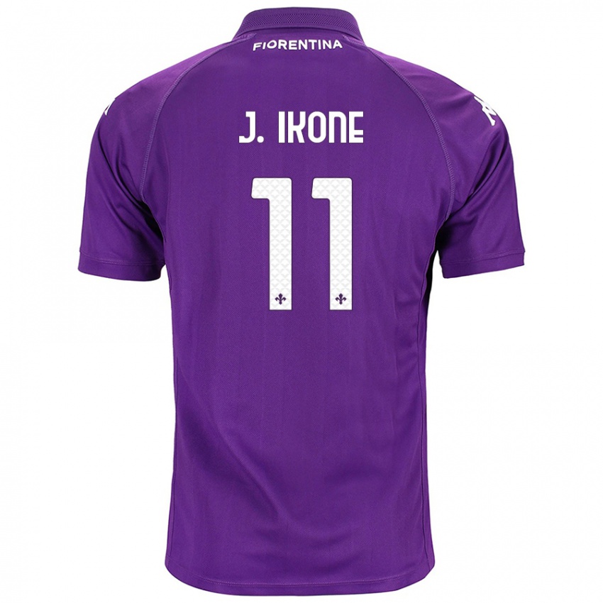 Criança Camisola Jonathan Ikoné #11 Roxo Principal 2024/25 Camisa Brasil