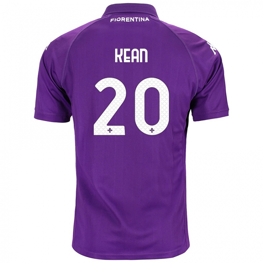 Criança Camisola Moise Kean #20 Roxo Principal 2024/25 Camisa Brasil