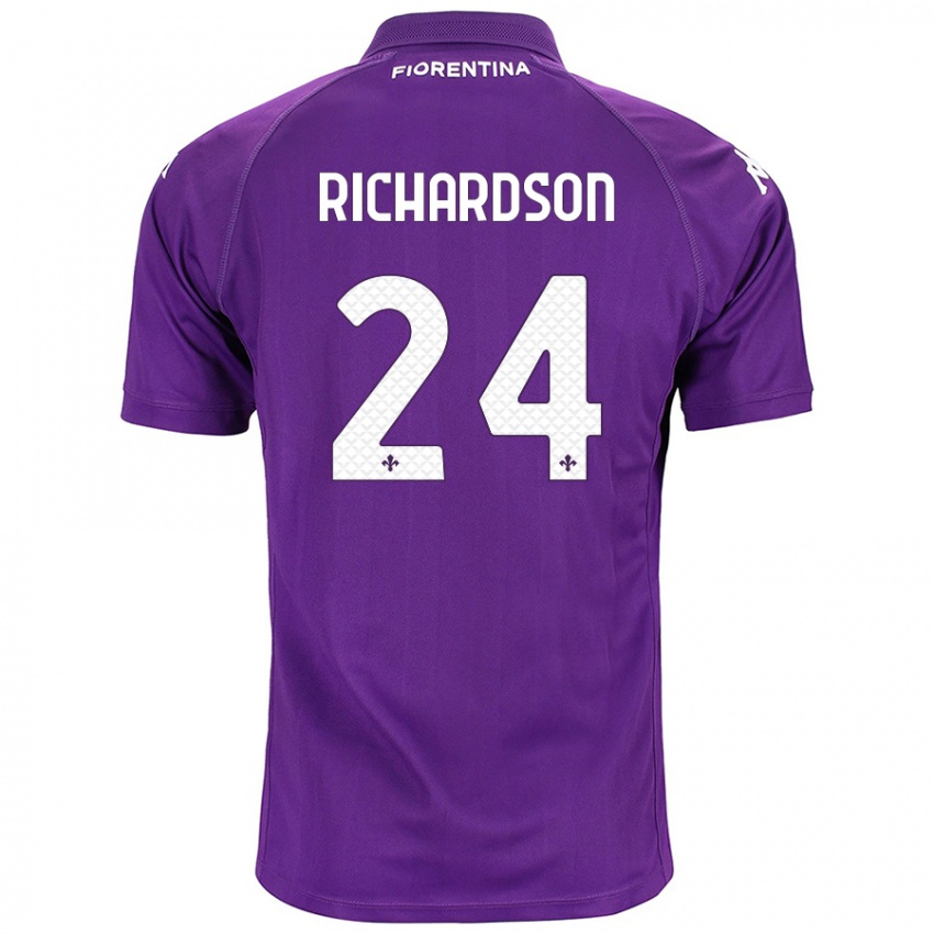 Criança Camisola Amir Richardson #24 Roxo Principal 2024/25 Camisa Brasil