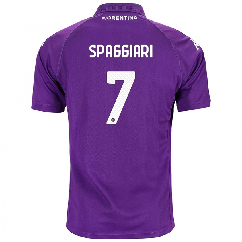 Criança Camisola Riccardo Spaggiari #7 Roxo Principal 2024/25 Camisa Brasil