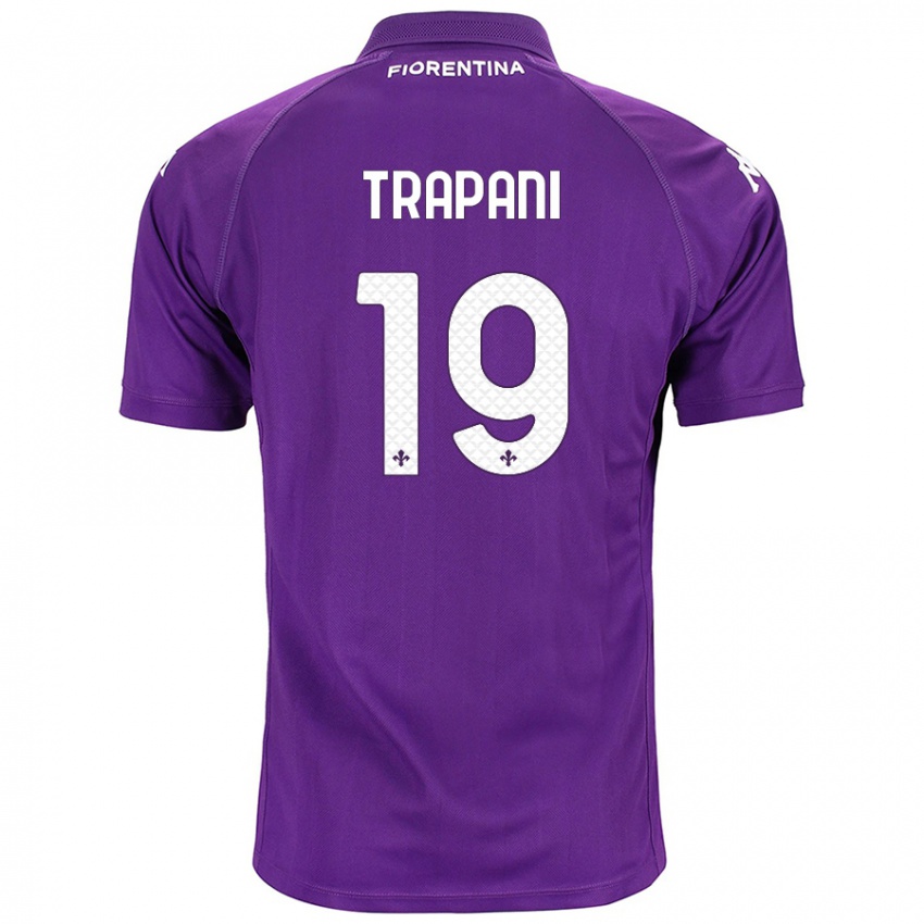 Criança Camisola Niccolò Trapani #19 Roxo Principal 2024/25 Camisa Brasil