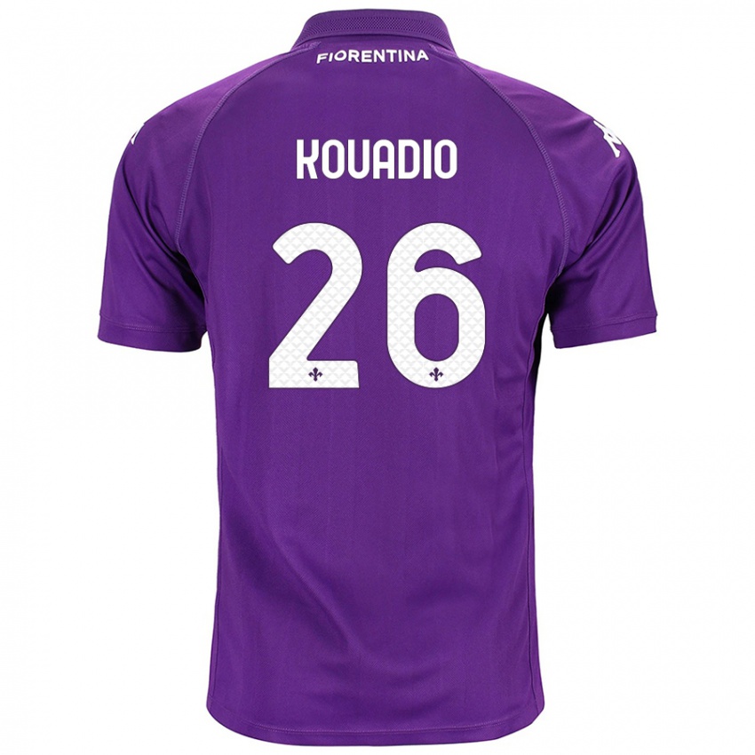 Criança Camisola Eddy Kouadio #26 Roxo Principal 2024/25 Camisa Brasil