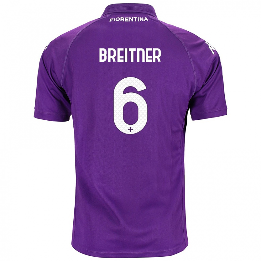 Criança Camisola Stephanie Breitner #6 Roxo Principal 2024/25 Camisa Brasil