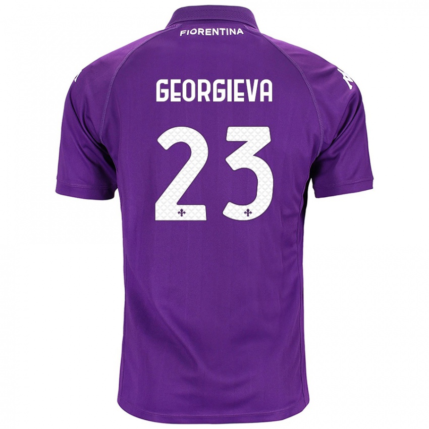 Criança Camisola Marina Georgieva #23 Roxo Principal 2024/25 Camisa Brasil