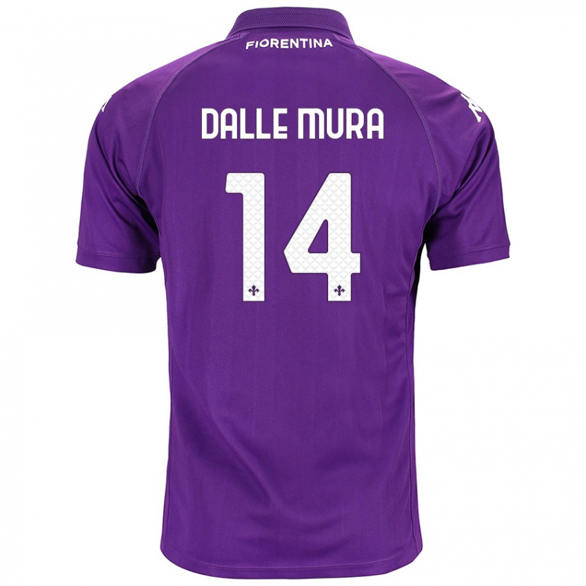 Criança Camisola Christian Dalle Mura #14 Roxo Principal 2024/25 Camisa Brasil