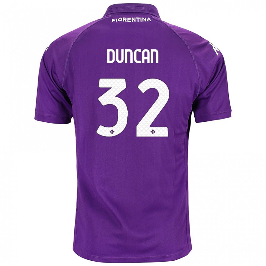 Criança Camisola Alfred Duncan #32 Roxo Principal 2024/25 Camisa Brasil