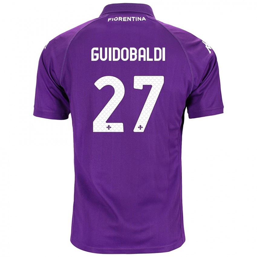 Criança Camisola Filippo Guidobaldi #27 Roxo Principal 2024/25 Camisa Brasil