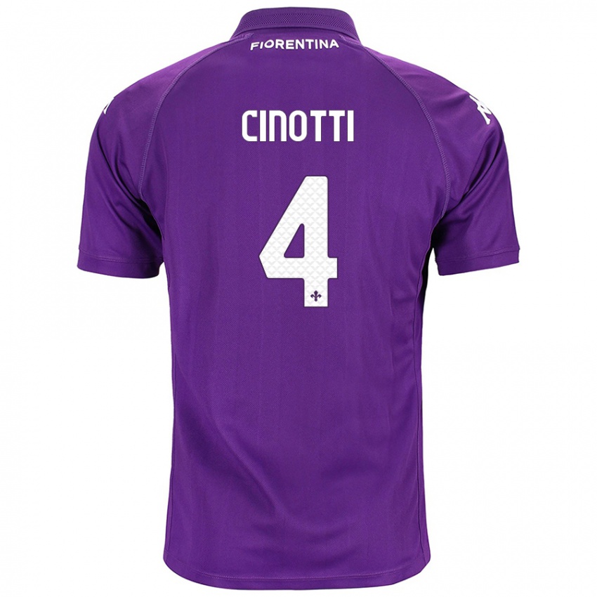 Criança Camisola Norma Cinotti #4 Roxo Principal 2024/25 Camisa Brasil