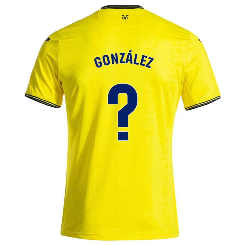 Criança Camisola Dani González #0 Preto Amarelo Principal 2024/25 Camisa Brasil