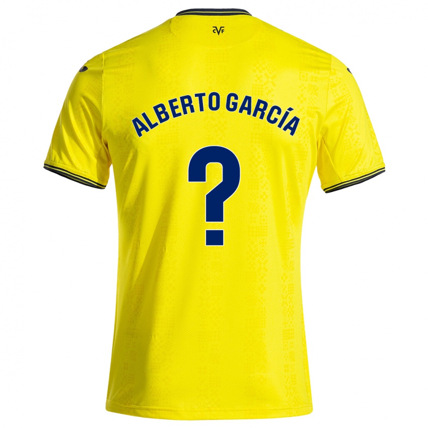 Criança Camisola Alberto García #0 Preto Amarelo Principal 2024/25 Camisa Brasil