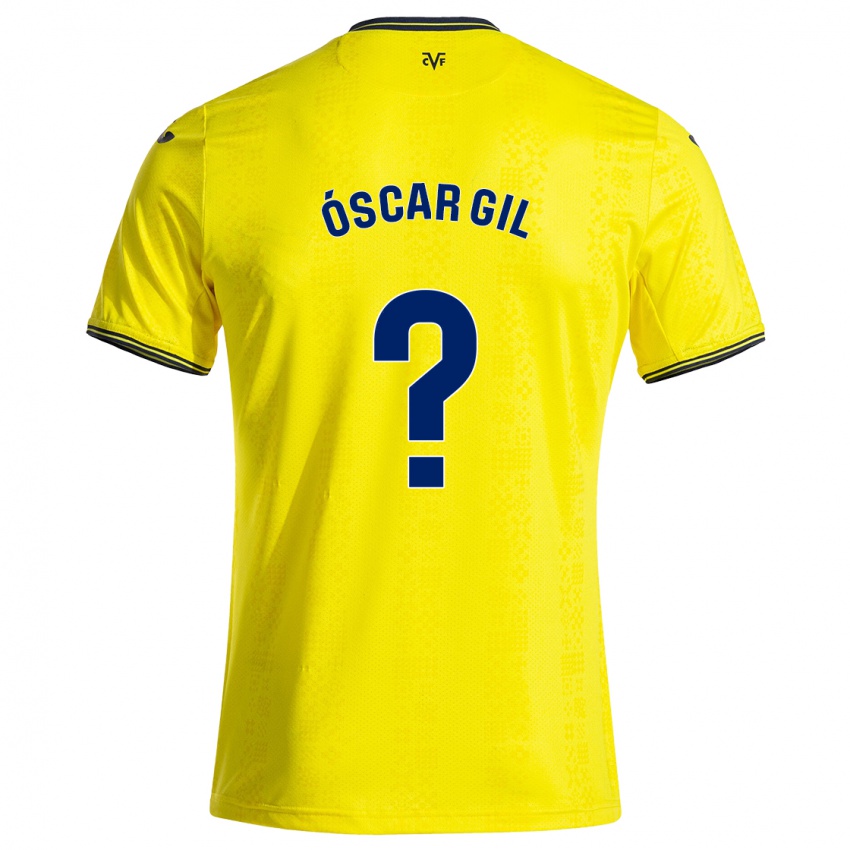 Criança Camisola Óscar Gil #0 Preto Amarelo Principal 2024/25 Camisa Brasil