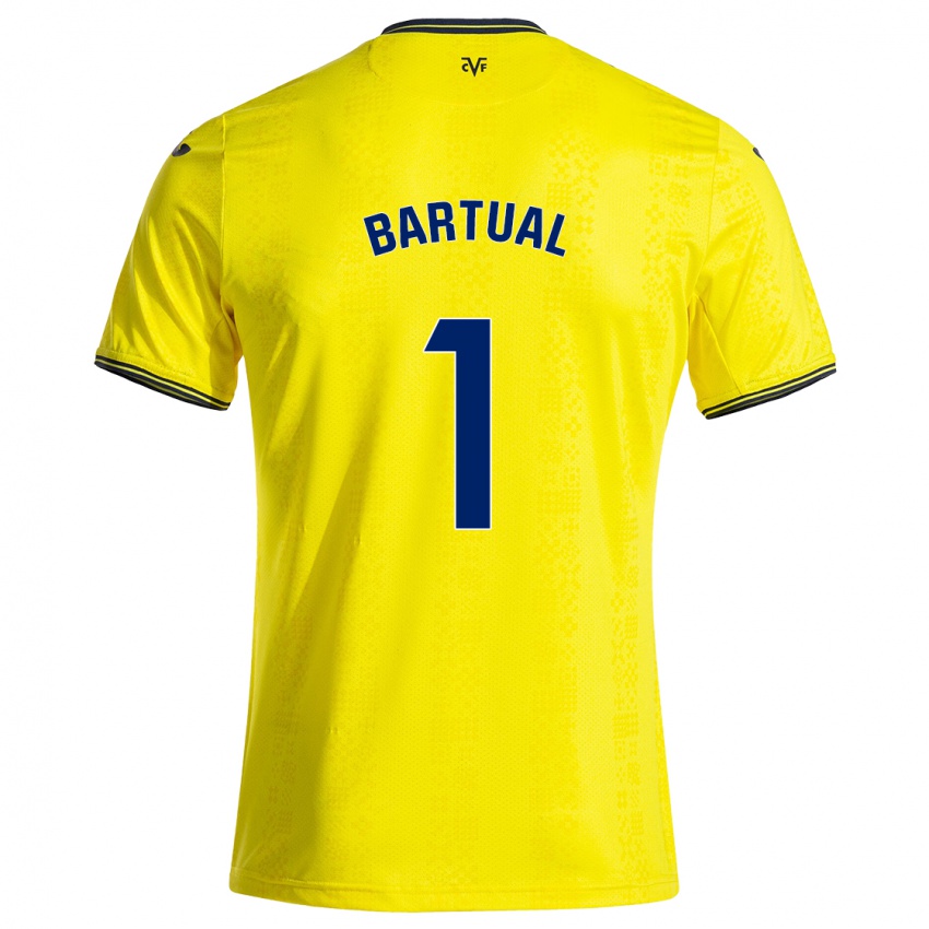 Criança Camisola Kike Bartual #1 Preto Amarelo Principal 2024/25 Camisa Brasil